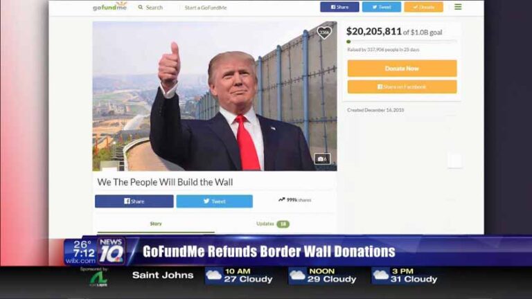 GoFundMe to refund $20 million border wall donations