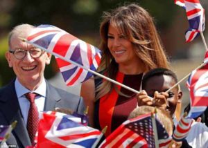 melania trump uk visit