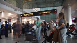 passengers at Miami international airport