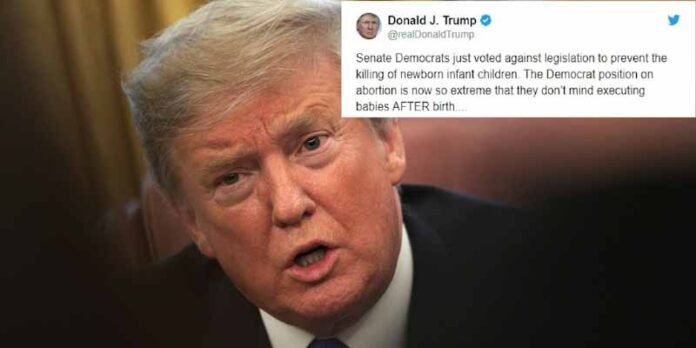 20262019-737 president donald trump Dems block 'born alive' bill