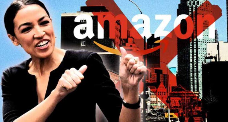 working conditions war between amazon and ocasio cortez