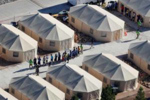 tent city at souther us mexico border