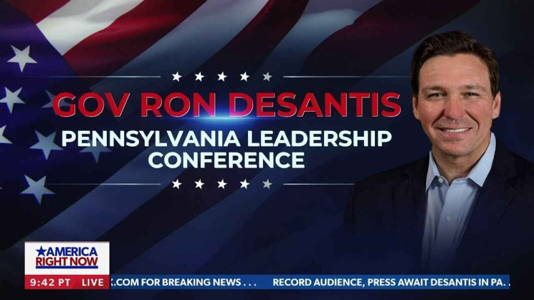24963587-Ron-DeSantis-Pennsylvania-conference-2023-03 DeSantis goes after Biden in Pennsylvania, says Democratic Party 'dead' in Florida