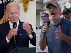 Biden campaign desperate for left-wing credentials, hired staffers from AOC and Jon Stewart