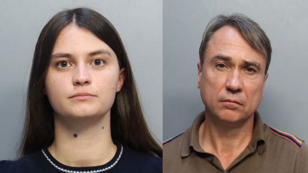 Krystyna Maistrenko and William Richmond, Photo: Telemundo 51. (Miami-Dade Corrections & Rehabilitation)