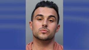 WSVN reporter Michael Hudak mugshot after Rolex theft arrest in Miami