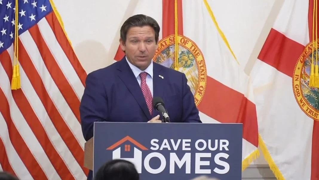 House Advances DeSantis Property Tax Plan While Shielding School Funding Florida Gov. Ron DeSantis discusses property tax reform proposals affecting homeowners and local governments.