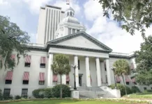 Dome Briefing: Governor’s Race Positioning, Property Tax Battles, and Government Accountability Florida Capitol building in Tallahassee during the 2026 election cycle