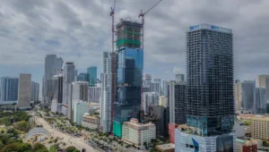 Miami skyline and Florida business district representing the state's top 10 economy ranking in 2026.