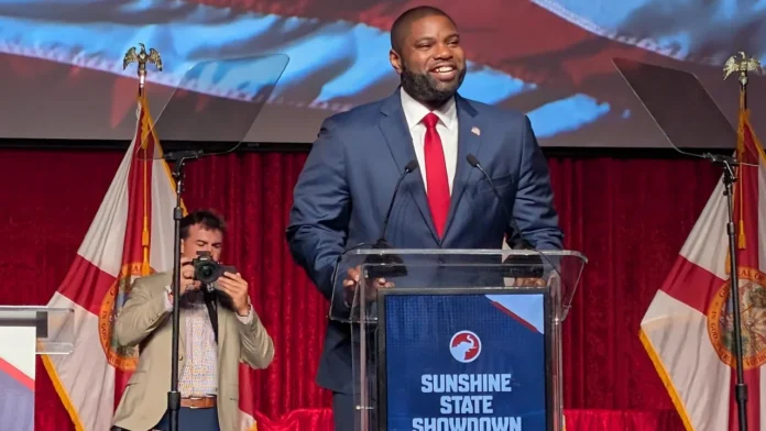 Supporters of Byron Donalds during the Florida Republican Party's 2026 Sunshine State Showdown convention.