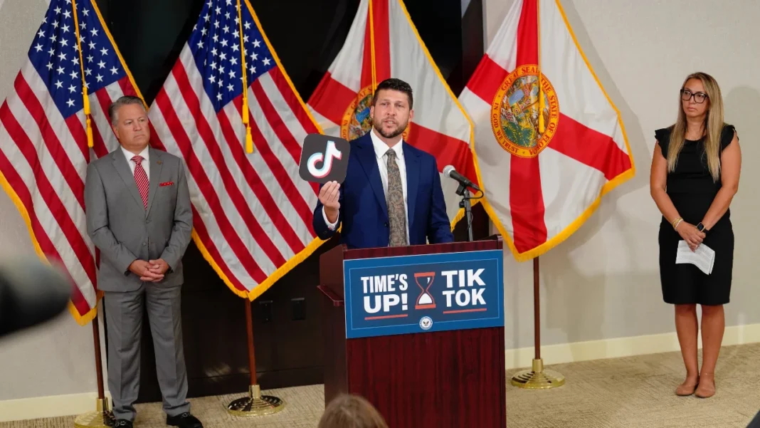 Florida Attorney General James Uthmeier Sues TikTok Over Child Safety Allegations and HB 3 Violations Florida Attorney General James Uthmeier announces legal action against TikTok over child safety concerns.