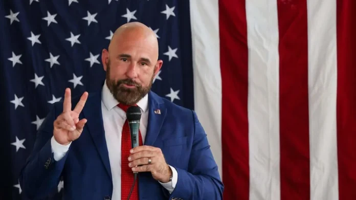 Florida Lt. Gov. Jay Collins discusses the 2026 governor's race during a campaign event.
