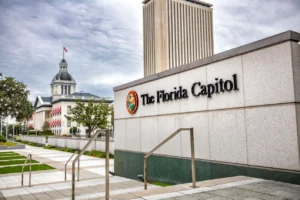 Florida Capitol building in Tallahassee as new state laws take effect on July 1, 2026