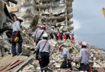 Federal Investigators: Surfside Condo Collapse Began Weeks Before Building Fell Rescue crews work through the rubble after the Champlain Towers South collapse in Surfside, Florida.