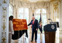 Florida Lawmakers Approve Trump, Charlie Kirk Road Designations; Bill Heads to DeSantis President Donald Trump during a Florida event as lawmakers consider a roadway designation in his honor.