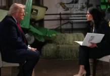 Trump Slams NBC as ‘Crooked,’ Abruptly Ends Meet the Press Interview President Donald Trump during a televised Meet the Press interview with NBC host Kristen Welker.