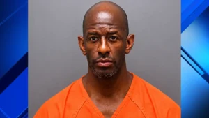 Booking photo of former Florida gubernatorial candidate Andrew Gillum following his arrest in Baldwin County, Alabama.