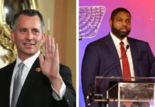Larry Sabato’s Crystal Ball Upgrades Florida Governor’s Race to ‘Likely Republican’ Republican Byron Donalds and Democrat David Jolly campaign during Florida's 2026 governor's race.