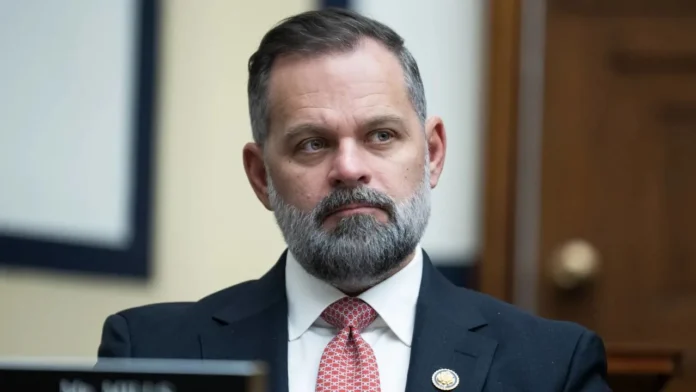 Rep. Cory Mills, R-Fla., during a House hearing as reports emerge that the Justice Department is investigating the congressman.