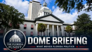 The Florida Pundit DOME Briefing featuring the Florida Capitol in Tallahassee.