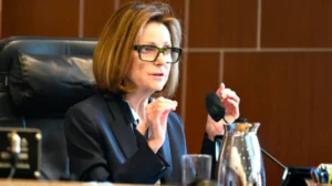Federal judge presiding over a court proceeding in Florida.