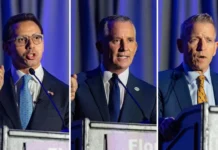 Florida Democrats Debate Party Strategy as Primary Campaign Enters Final Stretch Florida Democratic gubernatorial candidates speak during a candidate forum ahead of the 2026 primary election.