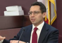 Judge to Decide James Fishback’s Ballot Eligibility After Marathon Residency Hearing Republican gubernatorial candidate James Fishback testifies during a residency hearing in Leon County Circuit Court on July 21, 2026.