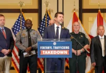 Florida Attorney General Announces Charges Against 49 Defendants in Major Multi-County Fentanyl Trafficking Investigation Florida Attorney General James Uthmeier announces charges against 49 defendants following a multi-county fentanyl trafficking investigation.