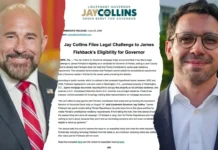 Judge Sets July 21 Hearing in Lawsuit Challenging James Fishback’s Eligibility for Florida Governor’s Race Lt. Gov. Jay Collins and gubernatorial candidate James Fishback are pictured alongside the legal challenge filed over Fishback's eligibility to run for Florida governor.