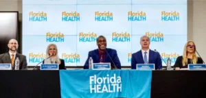 Florida Surgeon General Joseph Ladapo at a youth mental-health roundtable in Orlando.