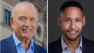 Democratic congressional candidates Eliott Rodriguez and Robin Peguero, who are competing in Florida's 27th Congressional District primary.