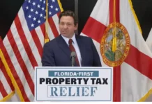 Opposition Grows to Florida Property Tax Amendment as November Vote Nears Gov. Ron DeSantis speaks about Florida property tax relief