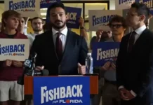 James Fishback Running Mate Sean Lozano Under Criminal Investigation Sean Lozano with James Fishback at a Florida gubernatorial campaign event