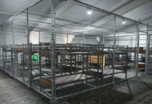 Federal Watchdog Details Cramped, ‘Inhumane’ Conditions at Alligator Alcatraz Fenced detention housing area inside Florida’s Alligator Alcatraz facility